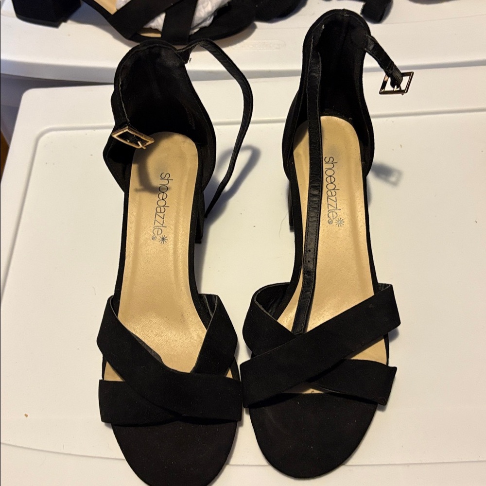 Black Strappy Heels